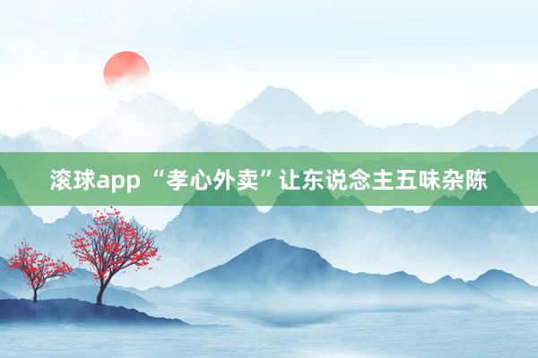 滚球app “孝心外卖”让东说念主五味杂陈