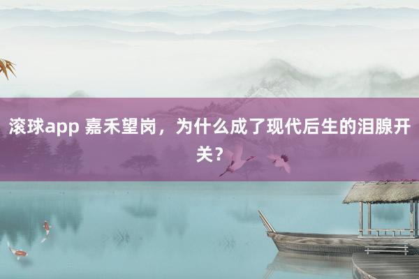 滚球app 嘉禾望岗，为什么成了现代后生的泪腺开关？