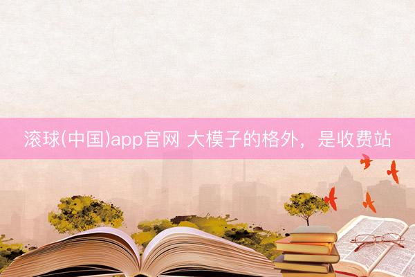 滚球(中国)app官网 大模子的格外，是收费站