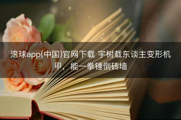 滚球app(中国)官网下载 宇树载东谈主变形机甲，能一拳锤倒砖墙