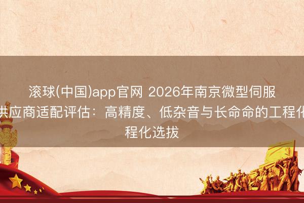 滚球(中国)app官网 2026年南京微型伺服电机供应商适配评估：高精度、低杂音与长命命的工程化选拔