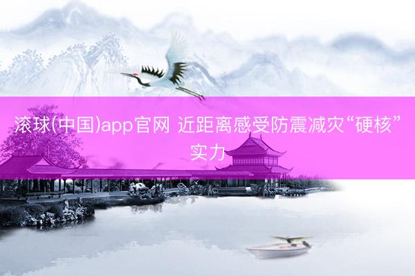 滚球(中国)app官网 近距离感受防震减灾“硬核”实力
