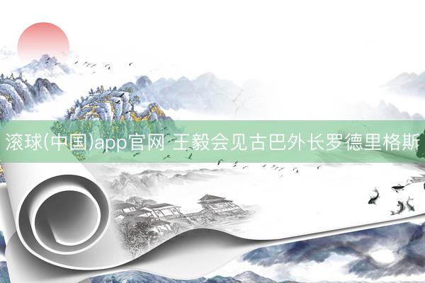 滚球(中国)app官网 王毅会见古巴外长罗德里格斯