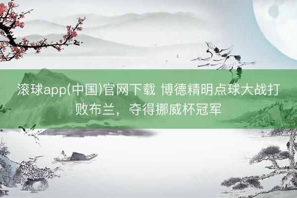 滚球app(中国)官网下载 博德精明点球大战打败布兰，夺得挪威杯冠军